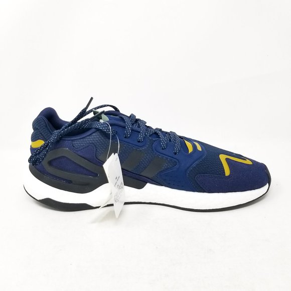 adidas Boost Day Jogger FW4832 Running Trainer Navy Blue Black Gold 12.5… - Picture 3 of 11